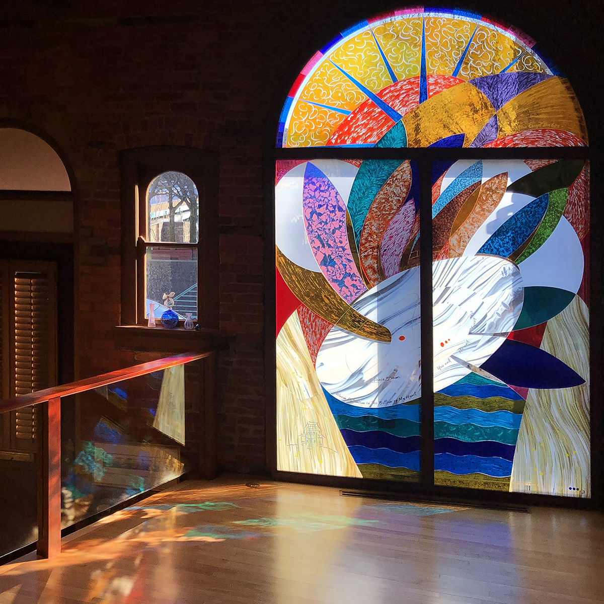 Glass Panels Art Installation At Dale Armour Blog